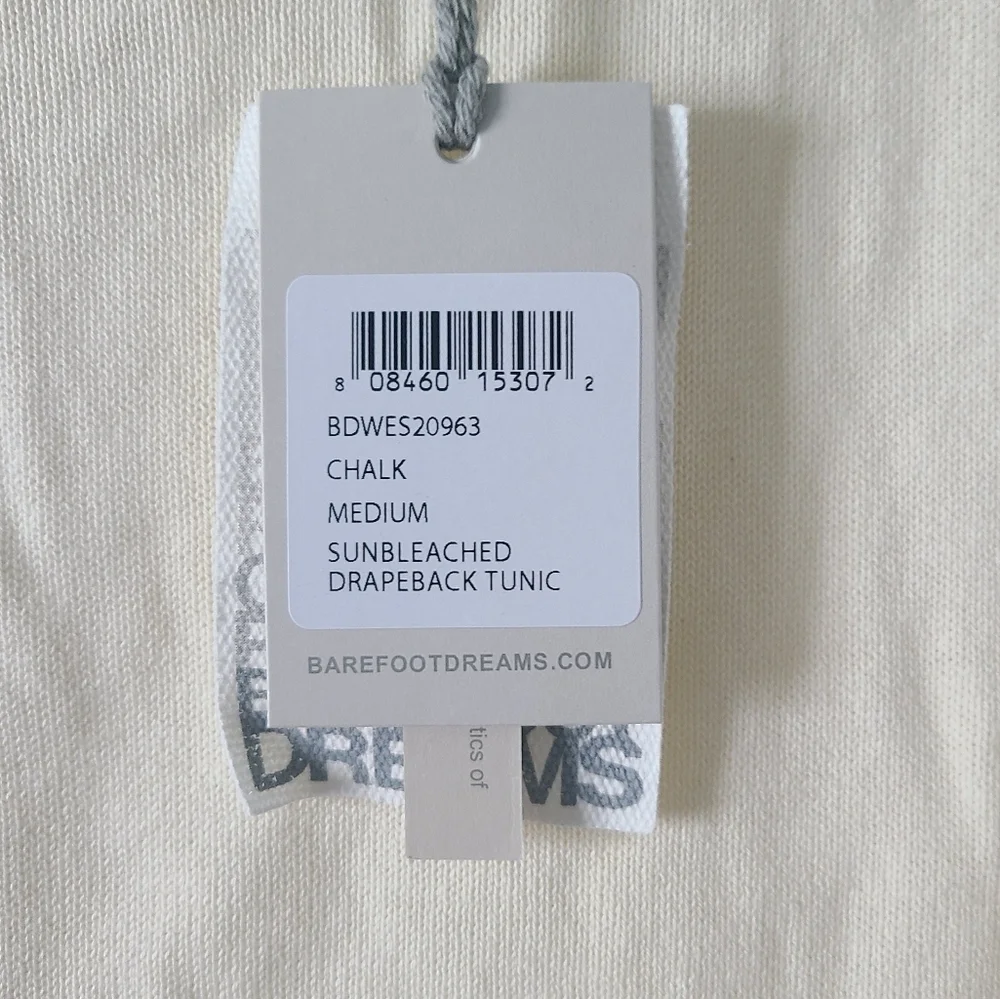NWT Barefoot Dreams Sunbleached Drape Back Tunic